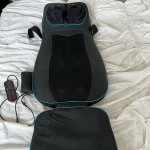 Super Relax neck and back massager with heat and vibration seat